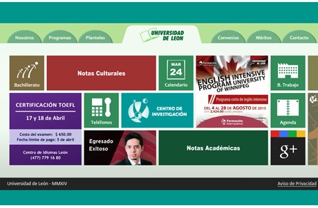 University of León Website