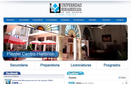 Meso-American University of San Agustín Website