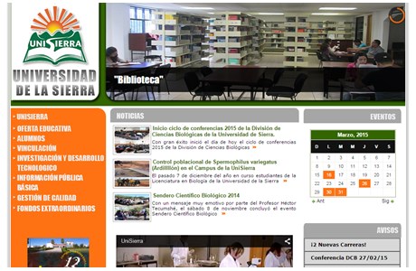 University of the Sierra Website