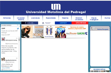 Motolinia University of the Pedegral Website