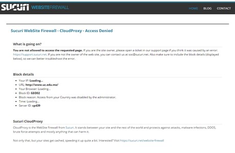 Universidad de la Comunicacion S.C. Website