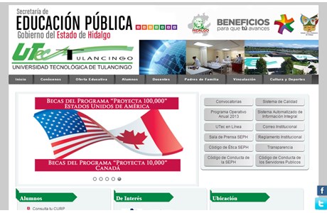 Technological University of Tulancingo Website
