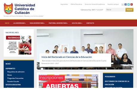 Catholic University of Culiacan Website
