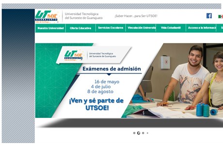 Technological University of Southeast Guanajuato Website