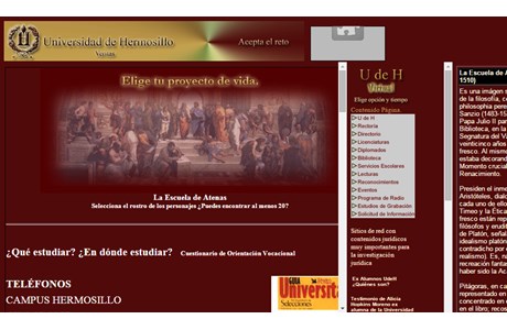University of Hermosillo Website
