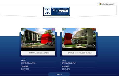 University of Villasunción Website