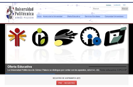 Universidad Politécnica de Gómez Palacio Website