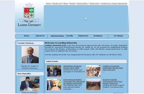 Leading University Website