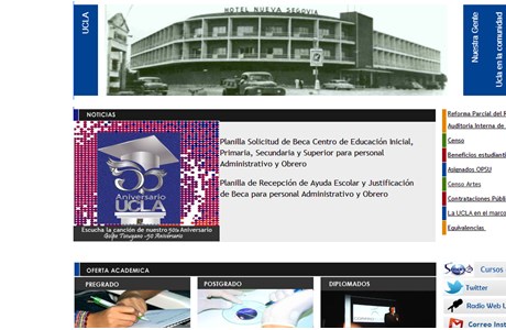 Lisandro Alvarado Central Western University Website