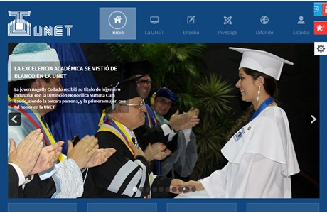 National Experimental University of Táchira Website