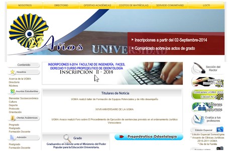 Gran Mariscal de Ayacucho University Website