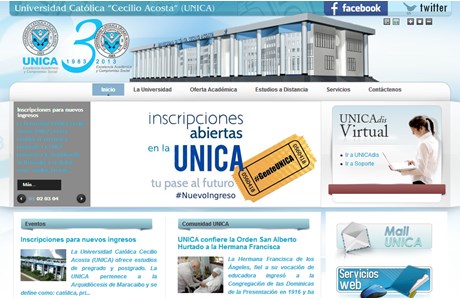 Cecilio Acosta Catholic University Website