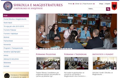 Albanian School of Magistrates Website