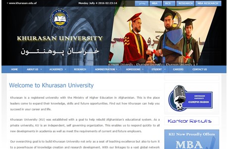 Khurasan University Website