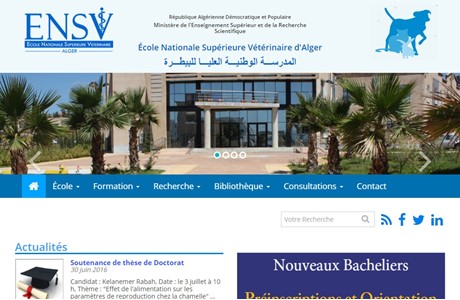 Higher National Veterinary School Website