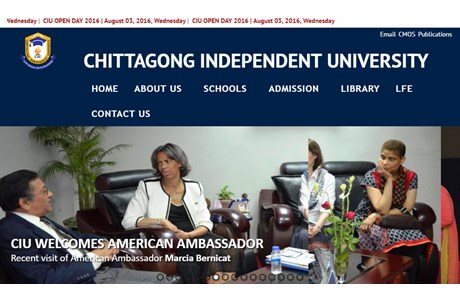 Chittagong Independent University Website