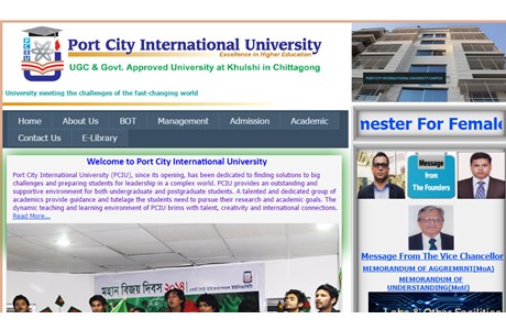Port City International University Website