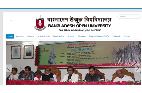 Bangladesh Open University Website