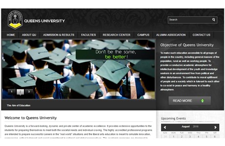 Queens University Website