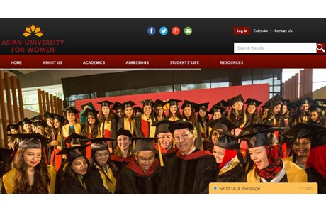 Asian University for Women Website