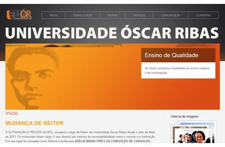 University Óscar Ribas Website