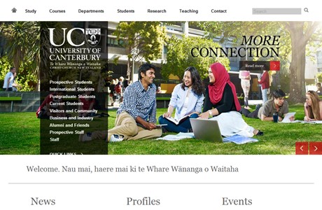 University of Canterbury Website