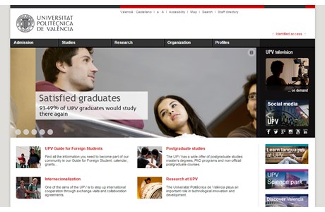 Polytechnic University of Valencia Website