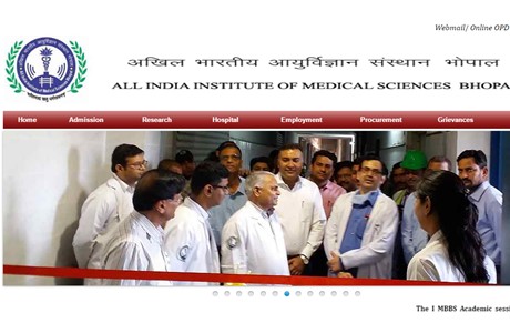 All India Institute of Medical Sciences Bhopal Website