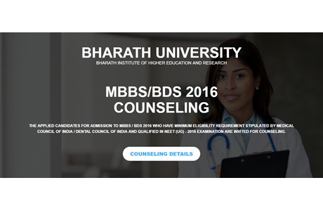 Bharath Institute of Higher Education and Research Website