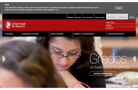 University of Navarra Website