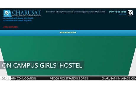 Charotar University of Science and Technology Website