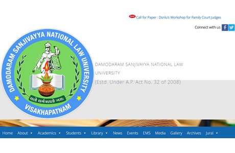 Damodaram Sanjivayya National Law University Website