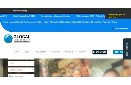 Glocal University Website