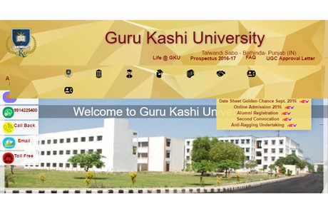Guru Kashi University Website