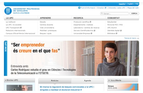 Technical University of Catalonia Website