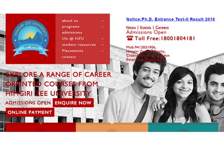 Himgiri ZEE University Website