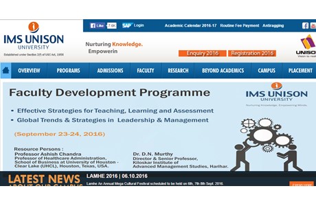 IMS Unison University Website