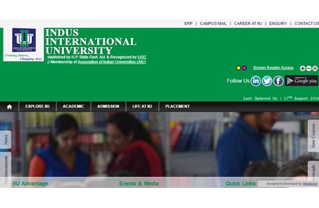 Indus International University Website
