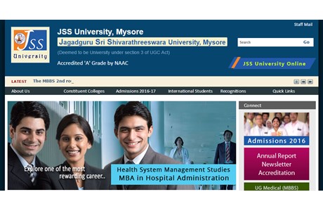 Jagadguru Sri Shivarathreeswara University Website
