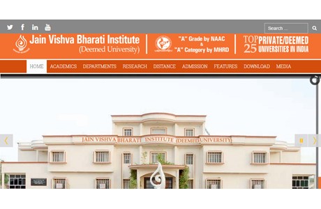 Jain Vishva Bharati Institute Website