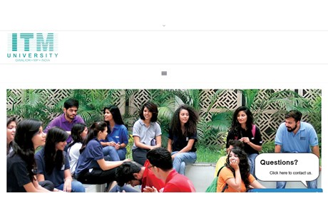 ITM University Gwalior Website