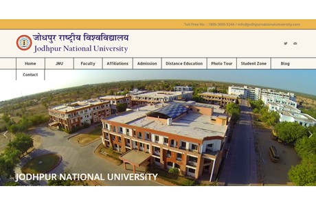Jodhpur National University Website