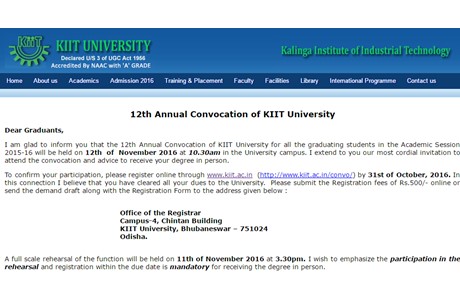 Kalinga University Website