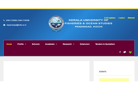 Kerala University of Fisheries and Ocean Studies Website