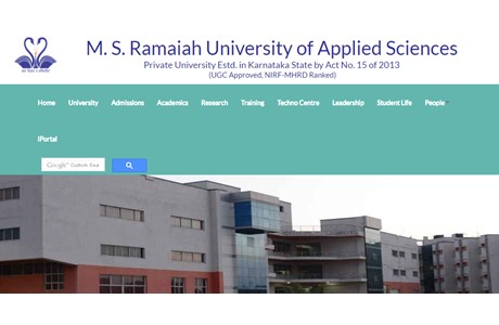 M. S. Ramaiah University of Applied Sciences Website