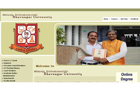 Maharaja Krishnakumarsinhji Bhavnagar University Website