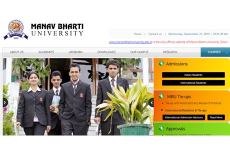 Manav Bharti University Website