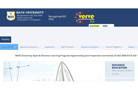 MATS University Website