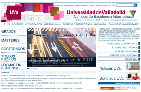 University of Valladolid Website