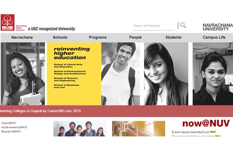 Navrachana University Website